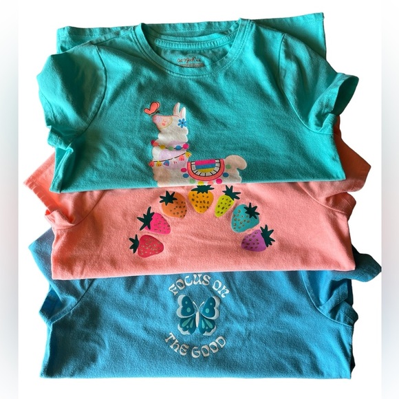 Cat and Jack Shirts Bundle for Girls 3 pcs - Picture 6 of 6